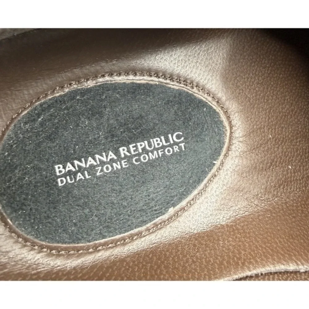Banana Republic Men's Brown Leather Slip‎ On Loafer Size 12